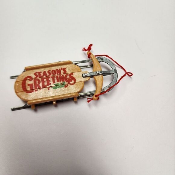 Vintage Hallmark Keepsake Christmas Ornament " Nostalgic Sled" - Picture 3 of 4